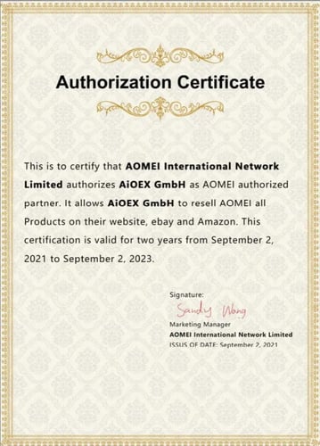 AOMEI Official Partner