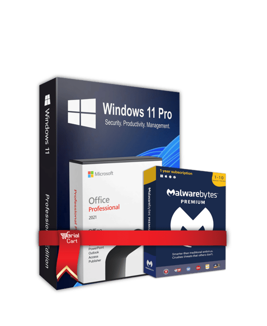 Microsoft Windows 11 + Office 2021+ Malwarebytes Premium - Image 1